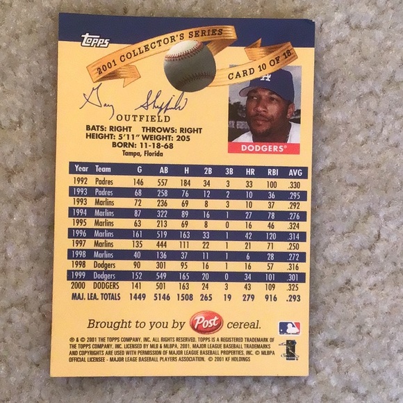 Topps 2001 Collector’s Series MLB Baseball Trading Cards, Lot of 2 Cards - Picture 5 of 6